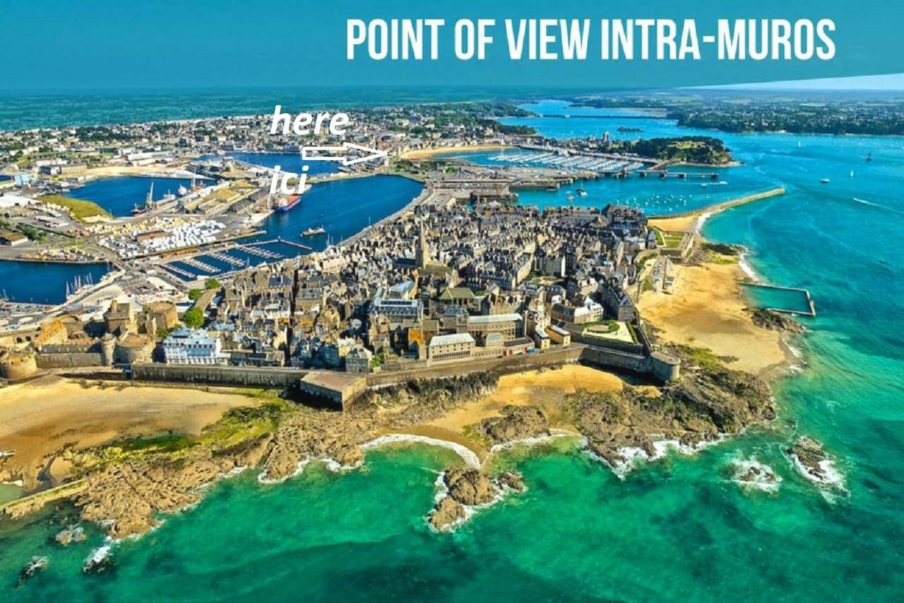 Appartement Saint Malo Vue Sur Mer Et Sur Intra Muros, Ferry, Plage Et Commerces A 50 M Exterior photo