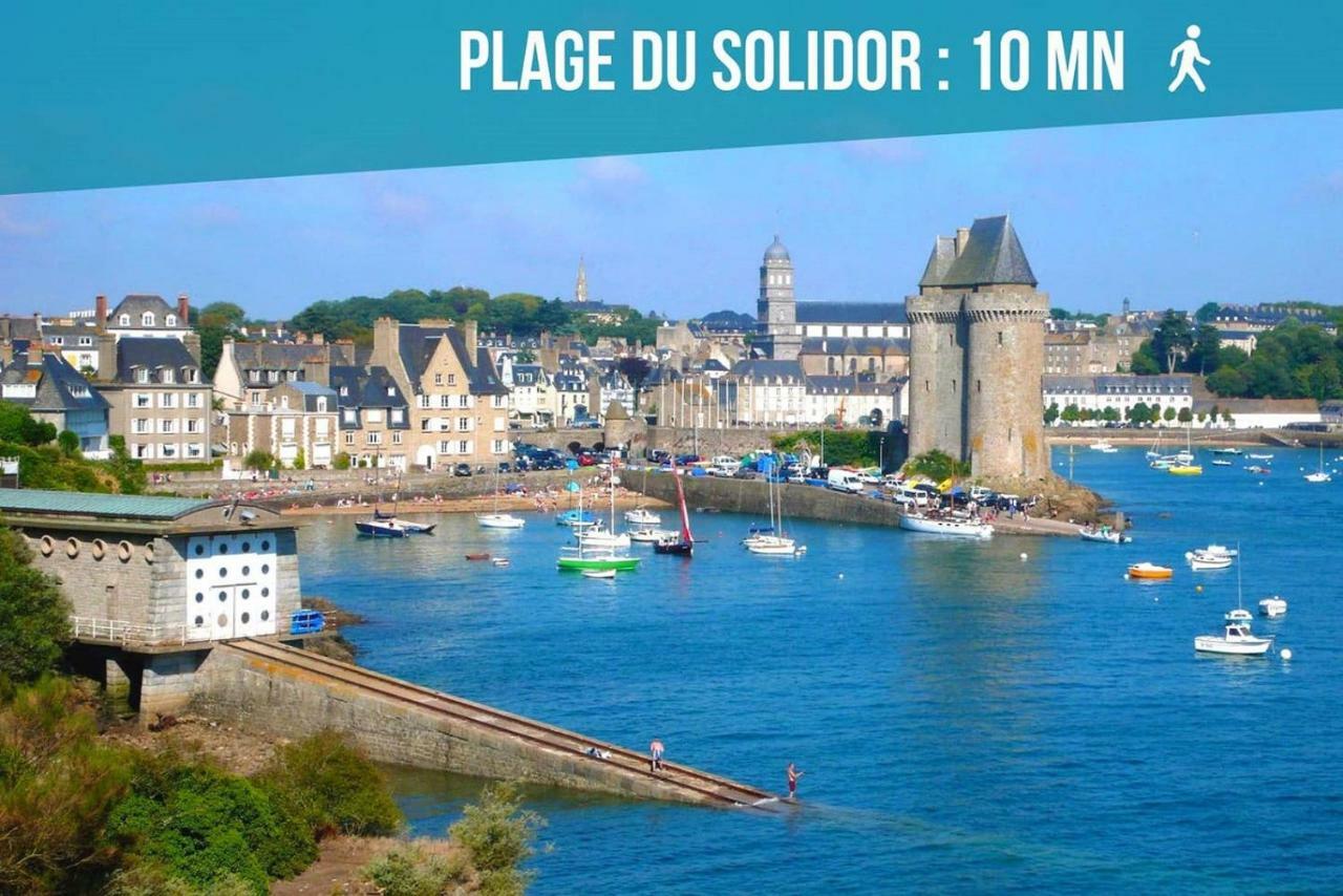 Appartement Saint Malo Vue Sur Mer Et Sur Intra Muros, Ferry, Plage Et Commerces A 50 M Exterior photo